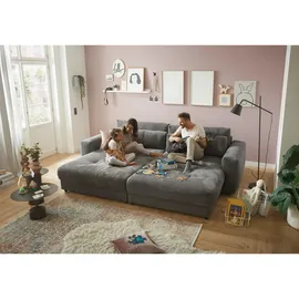 ed exciting design Big-Sofa Cord 2-Sitzer Grau