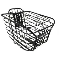 Culnflun Fahrradkorb Vorne, Lenkerkorb Vornekorb Schnellbefestigung Abnehmbar Vorne Hinten Hängender Fahrrad Rostfrei Aufbewahrungskorb mit Abdeckungszyklus Kapazität für Reitgepäck Outdoor Zubehör