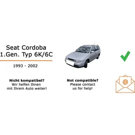 JUST SOUND best choice for caraudio Autoradio Einbaupaket mit JBL Celebrity 150 passend für Seat Cordoba Typ 6K/6C | Bluetooth USB