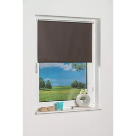 K-HOME Seitenzugrollo Thermo Klemmfix-Rollo 90 x 150 cm braun