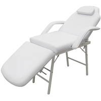 DOTMALL Massageliege Kosmetikliege Therapieliege Tragbar Kunstleder 185×78×76 cm weiß