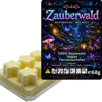 WonderWax Duftwachs Wax Melts für Duftlampe, 6 Sterne Duftmelt Wachsmelt Sojawachs Duftwachs Würfel für Raumdüfte, Wachs Duftöl Winter Indoor Schmelzen für Aromalampe Zauberwald