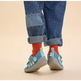 Affenzahn Barfußschuh Lucky Hai Hellblau / Rot 28