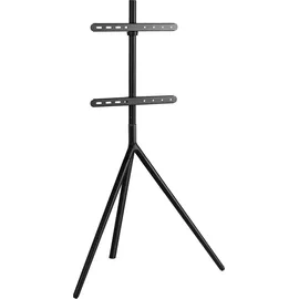pro.tec Valle TV-Ständer 137 x 85,5 x 46,5 cm Schwarz Aluminium/Metall/Stahl