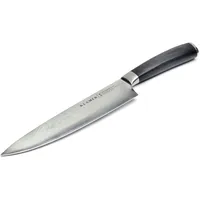 Klamer Damast Chefmesser 20cm, extra scharfes Küchenmesser, echter japanischer