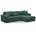 Ecksofa PRIMO Polyester Grün