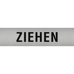 Aufkleber - Piktogramm Ziehen, Edelstahl, selbstklebend, 160x40 mm
