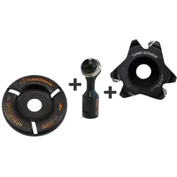 SET TURBO Plane + Ball Gouge + TURBO Scraper