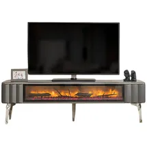 JV Möbel Schlichter TV-Lowboard 40 cm X 50 cm grau Holz