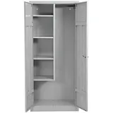 Gürkan Putzmittelschrank 80 x 50 x 180 cm grau