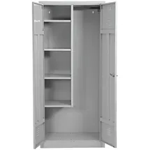 Gürkan Putzmittelschrank 80 x 50 x 180 cm grau