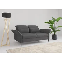 sit&more 3-Sitzer SIT & MORE "Emely, inkl. Sitztiefenverstellung", grau, B:199cm H:92cm T:123cm, 90% Polyester, 10% Polyamid, Sofas, wahlweise mit Bettfunktion, Kopf- & Armteilverstellung