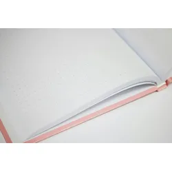 ADINA Notizbuch A5 fester Deckel dotted Aquarell Blumen monochrom