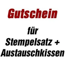 Trodat Gutschein für Stempelplatte für trodat 5204 mit Logo
