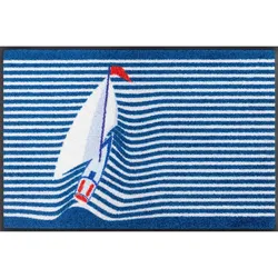 WASH + DRY Fußmatte 50 x 75 cm Motiv SAILING BOAT Segelboot