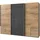 Die Möbelfundgrube Schwebetürenschrank Valencia 270 x 0 x 0 cm Grau