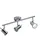 WOFI Deckenleuchte 3-flg. 43 cm Chrom, Glas, Kunststoff