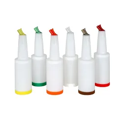 Bottle-Pour-Master Aufbewahrung und Ausgießer, 1 Liter 0403 , Farbe: weiß