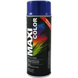 Maxi Color NEW QUALITY Sprühlack Lackspray Glanz 400ml Universelle spray Nitro-zellulose Farbe Sprühlack schnell trocknender Sprühfarbe (RAL 5002 ultramarinblau glänzend)