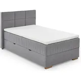 Meise Möbel Meise Möbel, Tambo Boxspringbett, inkl. Bettkasten mit Bonnellfederkernbox Stoff Nordic (120 x 200 cm)