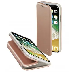 Booklet Curve für Apple iPhone X/Xs Rosegold
