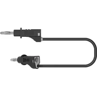ELECTRO PJP 2117-CD1-50N Messleitung Bananenstecker Bananenstecker 50 cm Schwarz
