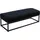 Wohnling Sitzbank Samt Schwarz 108 x 40 x 40 cm