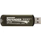 Kanguru Defender 3000 - 64 GB - USB Typ-A - 3.2 Gen 1 (3.1 Gen 1) - Kappe - 38 g (64 GB, USB-A), USB Stick, Braun