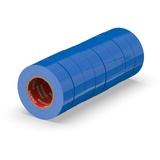 ERKO - PVC Isolierband Set 19mm x 20m | Elektrische Leitungen Reparatur | Hochflexibel mit starker Klebekraft | Chemiebeständig, Blau, 8er-Pack, Polyvinyl Chlorid