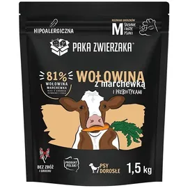 Paka Zwierzaka Rindfleisch mit Karotten M 1,5 kg