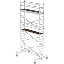 Günzburger Steigtechnik Rollgerüst 0,75 x 3,0 m mit Fahrbalken Plattformhöhe 5,45 m