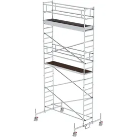 Günzburger Steigtechnik Rollgerüst 0,75 x 3,0 m mit Fahrbalken Plattformhöhe 5,45 m