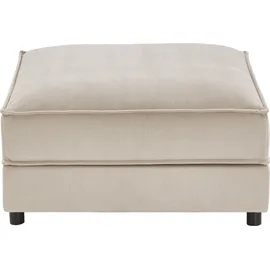 Atlantic Home Collection Hocker Valan Cord 85 x 41 x 85 cm Beige