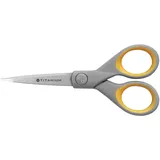 Westcott Papierschere Titanium Super grau-gelb 13,0 cm