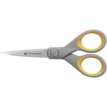 Westcott Papierschere Titanium Super grau-gelb 13,0 cm