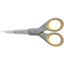 Westcott Papierschere Titanium Super grau-gelb 13,0 cm