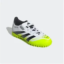 adidas Predator Club Hook-and-loop Tf Fußballschuhe - Ftwr White / Core Black / Lucid Lemon - EU 38