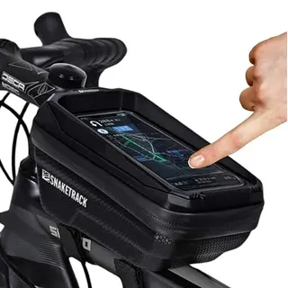 FOREVER Handyhalterung Fahrrad Wasserdicht - Fahrradtasche Rahmen mit Smartphone Fahrrad Handyhalterung - Handyhalter Fahrrad mit TPU Touchscreen - Fahrradtaschen für Navigation und Fahrrad Zubehör