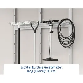 Hörmann Gerätehalter 96 x 24 x 0,15 cm Silber