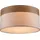 GLOBO Deckenleuchte 3x E27 rund blau Holz Textil beige