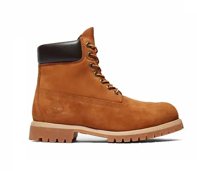 Timberland Mens Timberland Premium 6 Inch Premium Boot orange 8 Wide Fit