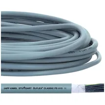 Lapp Lapp, Kabelleitung, 10 Meter 0026124 ÖLFLEX CLASSIC FD 810 Steuerleitung 12x0,75 mm2 grau mit grün-gelbem Schutzlei (10 m)