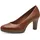 TAMARIS Pumps TAMARIS, Damen, Gr. 37, braun (cognac used), Leder, Schuhe Pumps, Trichterabsatz, Abendschuh, Festtagsschuh in klassischer Form