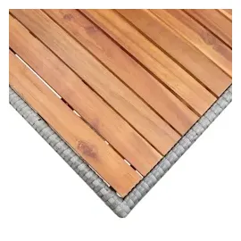 vidaXL Gartentisch Grau 120x70x66 cm Akazie Massivholz