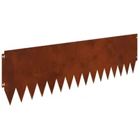 vidaXL Raseneinfassung 103 x 30 cm 10 Stück Rostig