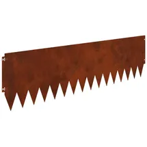 vidaXL Raseneinfassung 103 x 30 cm 10 Stück Rostig