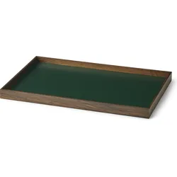 Frame Dekoratives Tablett M grün dunkle Eiche