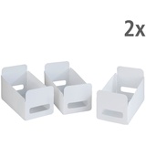 WENKO Organizer »Universal«, (Set, 6 St.), für Küche und Haushalt, faltbar, Kunststoff, weiß