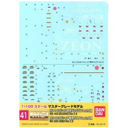GD-41 MG Char's Zaku II/Gelgoog Ver. 2.0 Decals