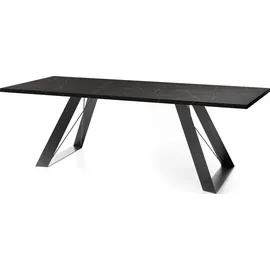 WFL GROUP Colter 140-240 x 76 x 80 cm schwarz